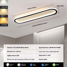 Load image into Gallery viewer, Modern Minimalist LED Strip Bedroom Cloakroom Ceiling Lamp