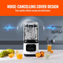 Load image into Gallery viewer, Professional Blender With Shield, Commercial Countertop Blenders, 68 Oz Jar Blender Combo, Stainless Steel 9 Speed &amp; 5 Functions Blender, For Shakes, Smoothies, Peree, And Crush Ice, White