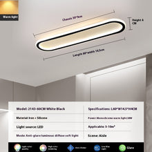 Load image into Gallery viewer, Modern Minimalist LED Strip Bedroom Cloakroom Ceiling Lamp