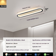 Load image into Gallery viewer, Modern Minimalist LED Strip Bedroom Cloakroom Ceiling Lamp