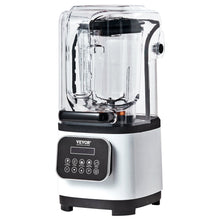 Load image into Gallery viewer, Professional Blender With Shield, Commercial Countertop Blenders, 68 Oz Jar Blender Combo, Stainless Steel 9 Speed &amp; 5 Functions Blender, For Shakes, Smoothies, Peree, And Crush Ice, White