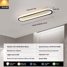 Load image into Gallery viewer, Modern Minimalist LED Strip Bedroom Cloakroom Ceiling Lamp