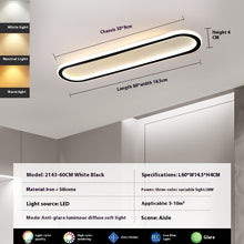 Load image into Gallery viewer, Modern Minimalist LED Strip Bedroom Cloakroom Ceiling Lamp
