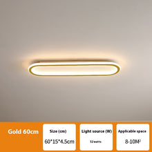 Load image into Gallery viewer, Modern Minimalist LED Strip Bedroom Cloakroom Ceiling Lamp