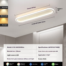 Load image into Gallery viewer, Modern Minimalist LED Strip Bedroom Cloakroom Ceiling Lamp