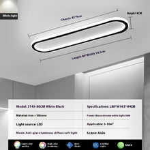 Load image into Gallery viewer, Modern Minimalist LED Strip Bedroom Cloakroom Ceiling Lamp