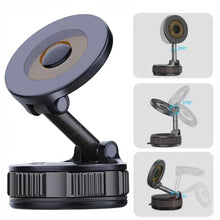Load image into Gallery viewer, Newly Upgraded Retractable Car Mobile Phone Holder 360 Magnetic Vacuum Suction Cup One-click Safety Lock Ultra-compact Design