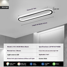 Load image into Gallery viewer, Modern Minimalist LED Strip Bedroom Cloakroom Ceiling Lamp
